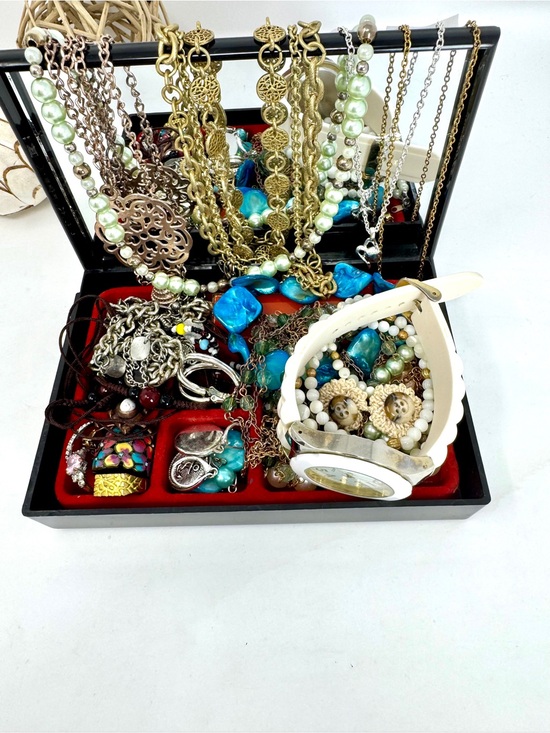 Artisan Jewelry - Jewelry Box Bundle with Mixed Women's Costume Jewelry